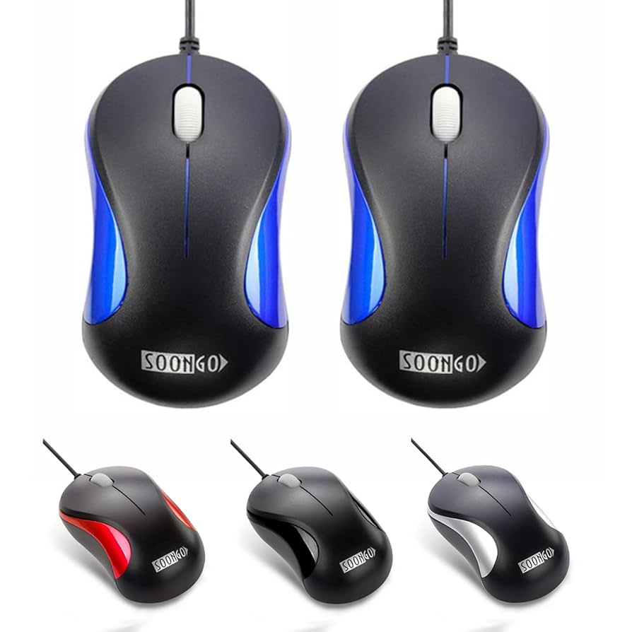 Amazon.com: Laptop Mouse 2 Pack USB Optical Wired Mouse for